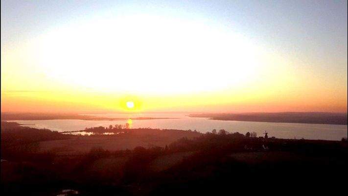 Blick bei Sonnenaufgang