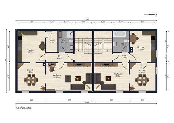 Grundrisse Obergeschoss 