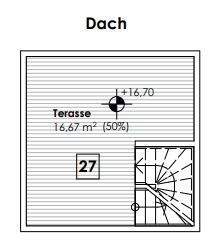 Grundriss Dachterrasse
