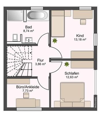 Grundriss OG Haus 2