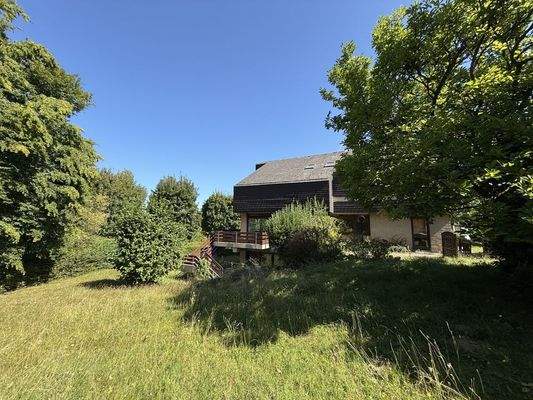 Blick auf das Wohnhaus