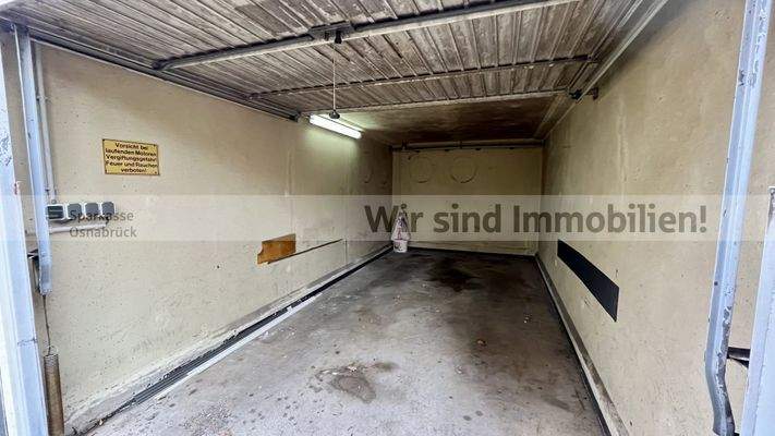 Garage mit Stromanschluss