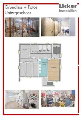 Grundriss + Fotos - Untergeschoss