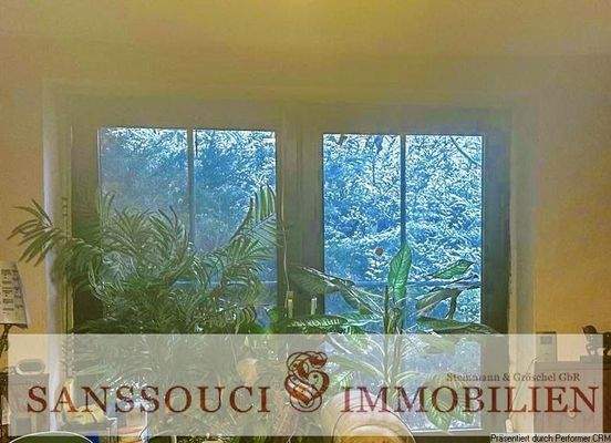 Blick aus dem Wohnzimmer