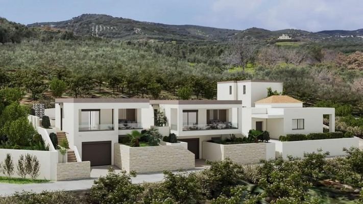 Kreta, Drakona: Neubau-Projekt! Einfamilienhaus mit Pool zu verkaufen