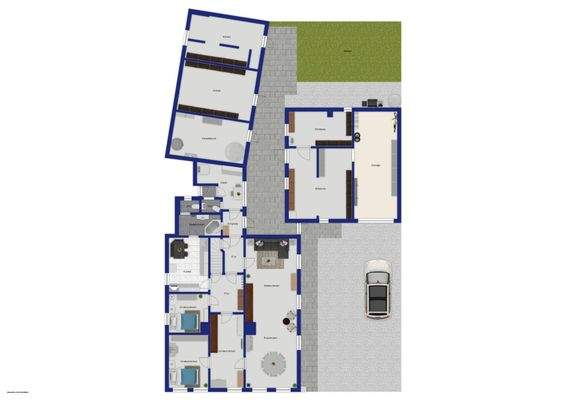 Grundriss EG + Außen