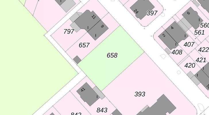 Flurkarte Flurstück 658