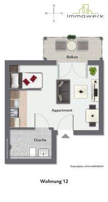 Grundriss Wohnung 12