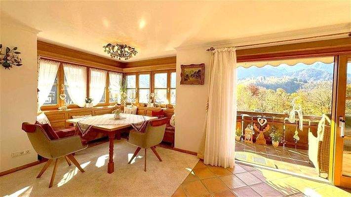 Schiebetüre z. Balkon