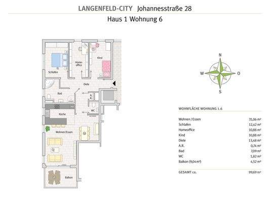Langenfeld - Johannesstr 28 - Whg 1.6