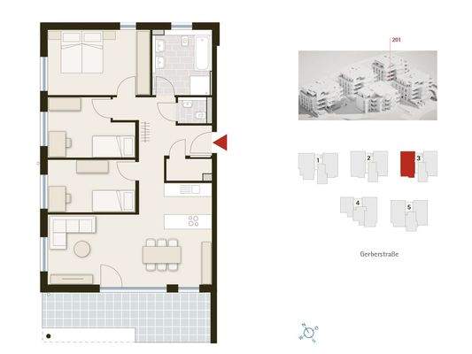 Grundriss ohne Garten