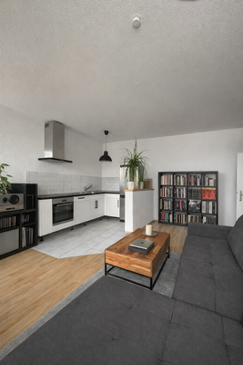 Wohnzimmer (Privatgegenstände entfernt) 