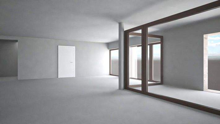 Wohn-/Essbereich Perspektive