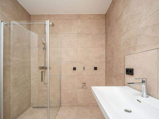 Badezimmer mit WM Anschluss