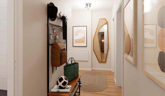 Heller und freundlicher Flur