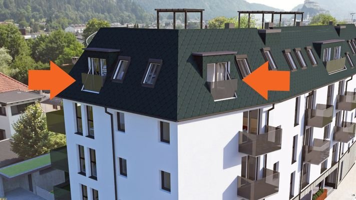 Gaubenbalkone 4.OG Top 12B , Wohnbauprojekt Pro20+ Kufstein