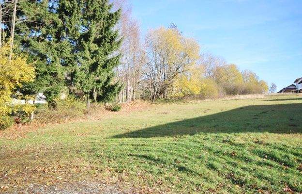 Blick auf das Grundstück