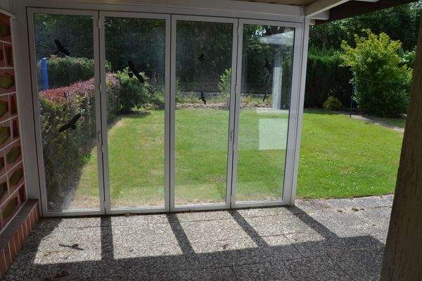 Überdachte Terrasse zum Süden