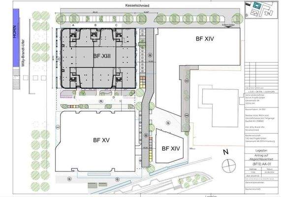 Lageplan Baufeld XIII