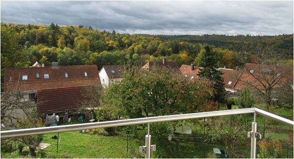 Aussicht vom Balkon