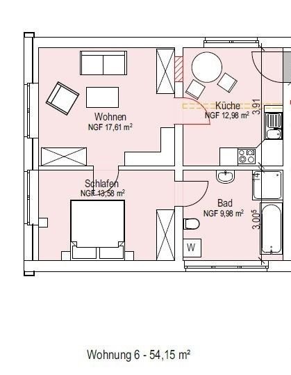 2 Zimmer Wohnung in Crivitz