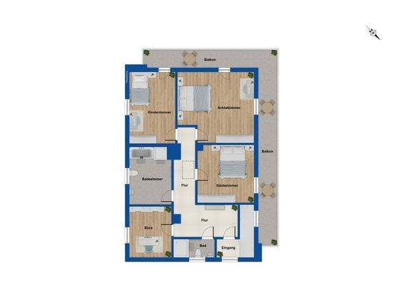 Grundriss Obergeschoss