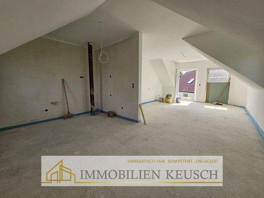 Küche - Ess- und Wohnzimmer