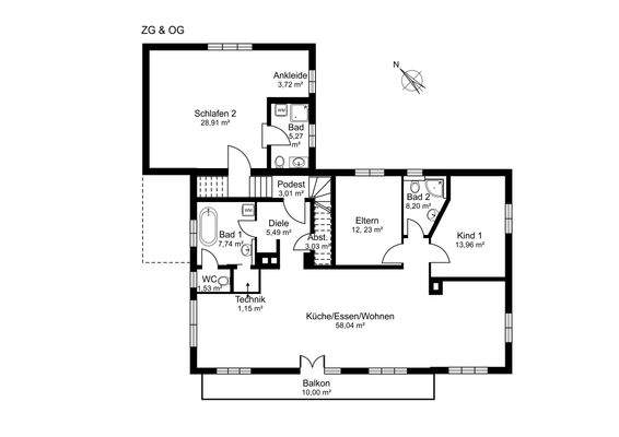 KTS OG- ZG offene Variante
