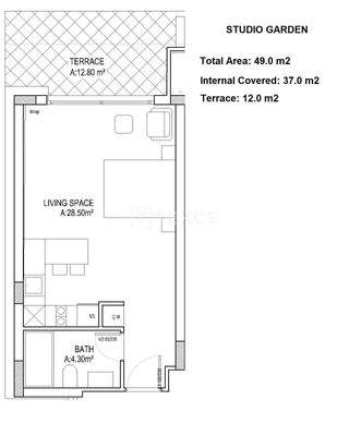 Apartments in North Cyprus Gazimagusa in Modern Complex