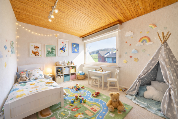 KI-generiertes Beispielbild Kinderzimmer 1.OG