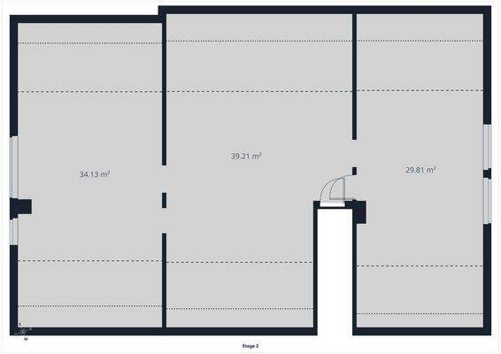 Grundriss Dachgeschoss ausbaufähig