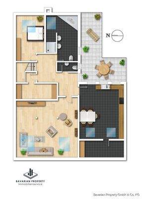 Bestand Dachgeschoss (Gestaltungsbeispiel)