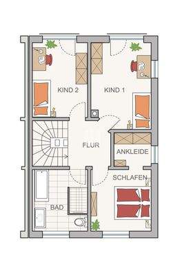 Grundriss Obergeschoss