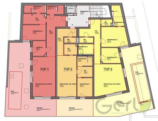 Grundriss 1. Obergeschoß