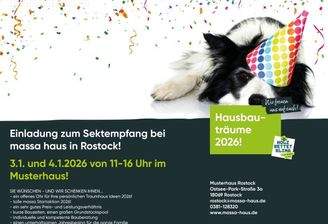 Sektempfang im Musterhaus