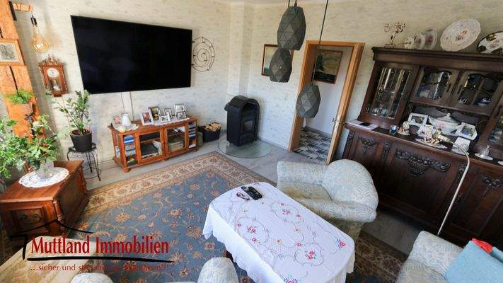 Wohnzimmer mit Kaminofen