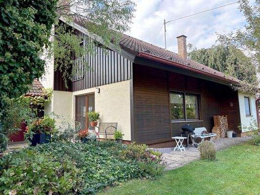 Rückansicht des Hauses