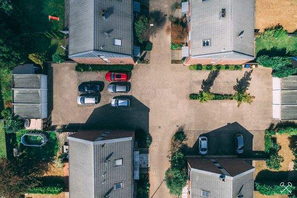 Vogelperspektive Innenhof