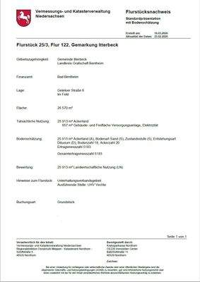 Liegenschaftsbeschreibung