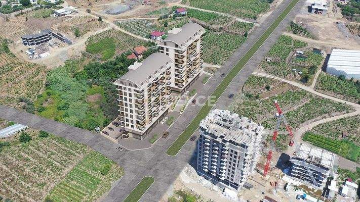 Stylish Real Estate 800 M from the Sea in Mahmutlar Alanya