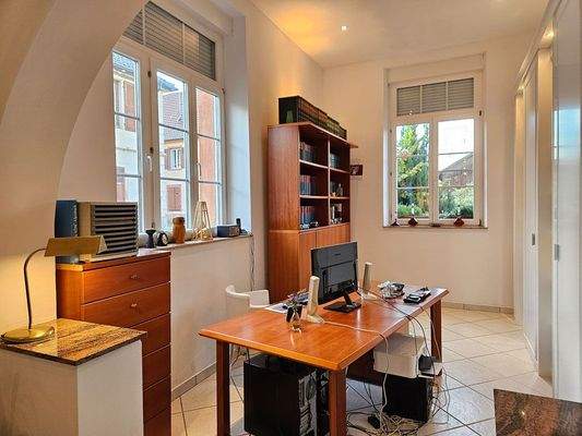 Arbeitszimmer zum Wohnzimmer