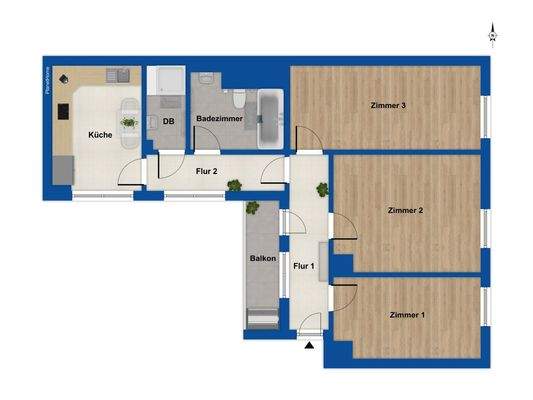 Grundriss 2. OG links