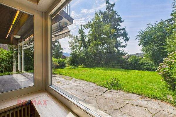 Wohnzimmer Ausblick Garten