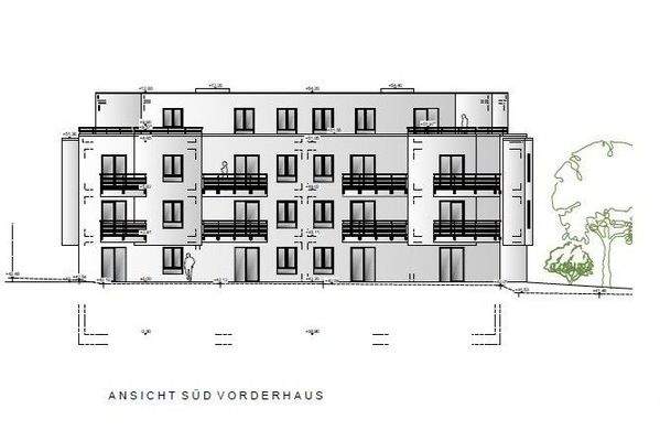 Ansicht Süd - Vorderhaus
