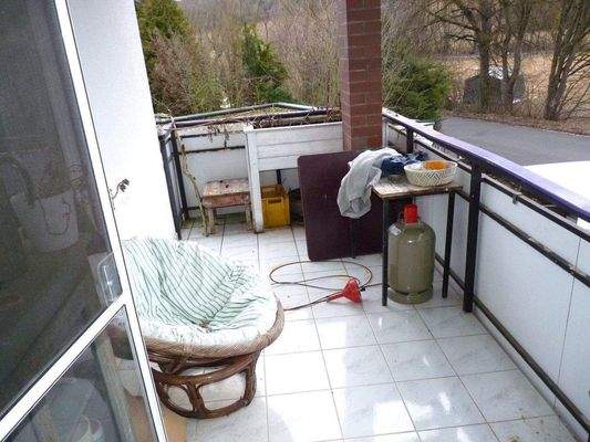 Balkon mit Blick ins Grüne