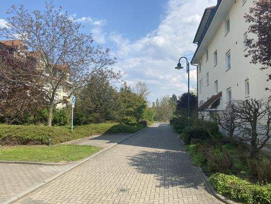 Blick Wohnanlage