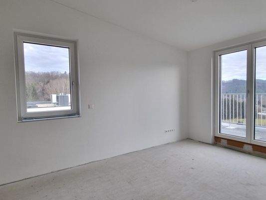 Zimmer 1 mit anschließender Terrasse