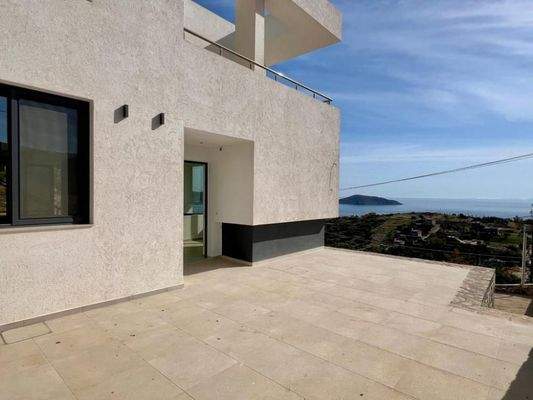 Kreta, Schisma Eloundas: Villa mit 3 Schlafzimmern und Pool bietet einen atemberaubenden Meerblick auf Elounda