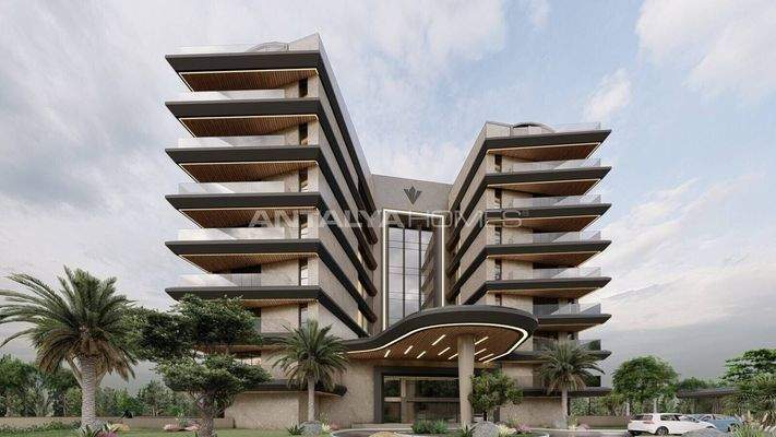 Flats in a Luxury Project 200 m from the Sea in Antalya Lara