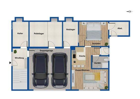 Grundriss Gartengeschoss